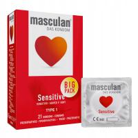 Презервативы Masculan Sensitive классический набор Премиум 21 шт.