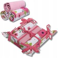 3x Ręczniki Kuchenne Ścierki Eleganckie w Koszyczku Kwiatki 40x70 MORAJ