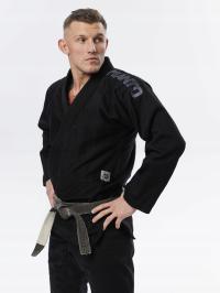 MANTO Kimono/Gi BJJ X5 Blackout z pasem Czarne A4