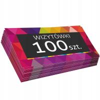 Двухсторонние визитные карточки 100 шт, печать визитных карточек, жесткие, толстые, мел 350 г