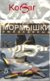 Мормыши Корсар набор из 5 штук. CSR5