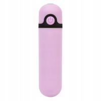 PowerBullet Wibrujący Mini Pocisk Purple, 10 trybow, ładowalny USB