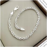 SREBRNA BRANSOLETKA DAMSKA SPLOT KRÓLEWSKI SREBRO 925 GRATISY + GRAWER