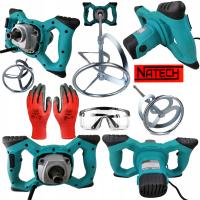 MOCNE MIESZADŁO ELEKTRYCZNE DO ZAPRAW KLEJU BETONU FARB GIPSU NATECH MOCNE