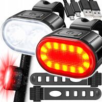 Велосипедный фонарь передний задний светодиодный велосипедный руль мощный USB яркий
