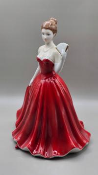 Figurka porcelanowa dama w czerwonej sukni The Leonardo Collection