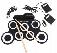 ЭЛЕКТРОННЫЙ БАРАБАН ROLL UP DRUM HANDHELD ДЛЯ ОБУЧЕНИЯ В ПОДАРОК