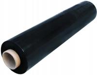 FOLIA STRETCH 3KG STRECZ CZARNY 3 KG CZARNA MOCNA KRYJĄCA DUŻO NA ROLCE