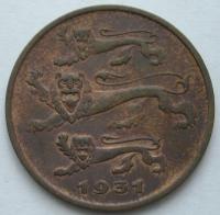 Estonia 5 senti 1931 - stan 1/2