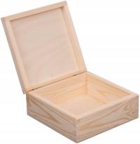 Шкатулка для ювелирных изделий, подарочная коробка, деревянный контейнер 16x16 см