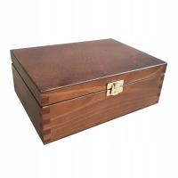 Деревянная коробка 22X16X8 см подарочная коричневая