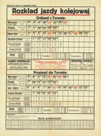 Rozkład jazdy kolejowej : ważny od 15 maja do 1 października 1939 r 120x90m