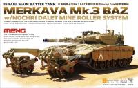 ISRAEL MERKAVA Mk.3 BAZ w/NOCHRI DALET MINE ROLLER Meng TS-005 skala 1/35