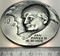 Medal Jan Paweł II Gaude Mater Polonia różaniec SREBRZONY (nr 2)
