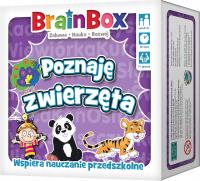 GRA BRAINBOX POZNAJĘ ZWIERZĘTA DLA DZIECI REBEL