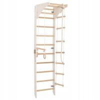 Drabinka gimnastyczna Biała w domu dla dorosłych i dzieci