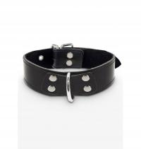 Taboom Obroża BDSM czarna Elegant D-Ring Collar Black