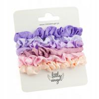 Набор из 6 резинок для волос scrunchie нежный атласный красочный