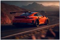 Obraz na płótnie Auto Porsche 911 GT3 Grafika
