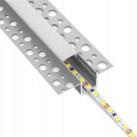 Профиль Сид алюминиевый для ГК гипсокартона врезанный 2М регипс широкий