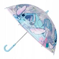 Parasol przeciwdeszczowy dziecięcy transparentny Stitch Disney Cerda