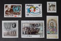 Filatelistyka POLSKA - 1980 rok - Fi 2551, 2564-66, 2571, 2572 - CZYSTE