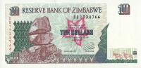 Zimbabwe - 10 Dollars - 1997 - P6 - St.1