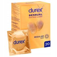 Презервативы Durex SENSUAL EXTRA LUBE Extra moisturized INVISIBLE 20 шт.