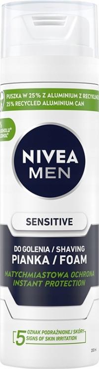 NIVEA MEN SENSITIVE пена для бритья чувствительной кожи успокаивающая 200 мл