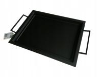 Metalowa dekracyjna taca 46x30x2.6 cm metalowa czarna ZD trading