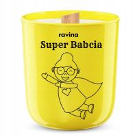 SUPER BABCIA ŚWIECA ZAPACHOWA ŚWIECZKA PREZENT KWIATOWY DZIEŃ BABCI