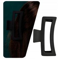 Заколка для волос большой XXL шпилька черный 13 см длинный зажим матовый модный