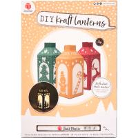 STWÓRZ WŁASNE LATARENKI NA BOŻE NARODZENIE KRAFTOWY BLOK A4 Z MARKEREM