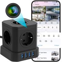 Mini kamera WiFi szpiegowska ukryta w listwie gniazdku Android podgląd żywo