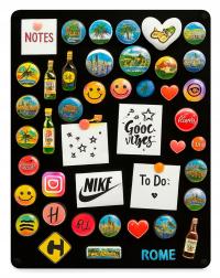 Tablica NA MAGNESY PAMIĄTKI PODRÓŻE METALOWA magnetyczna 100x80 cm DUŻA MAX