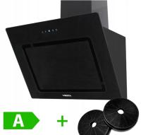 Okap wyciągowy z filtrem węglowym, wylotem powietrza i recyrkulacją VIESTA