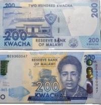 Banknot 200 kwacha 2020 ( Malawi )