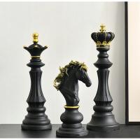 Król Królowa Rycerz w stylu B Jeden zestaw szachy
