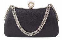 Сумочка клатч Вечерняя элегантная официальная черная