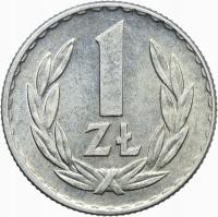 Polska, PRL, 1 złoty 1968, st. 1-, RZADKI ROK, BARDZO ŁADNA