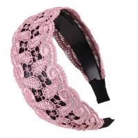 Korean New Vintage Lace Flower Hair Hoop Sweet Headband Temperament Wide