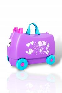 Walizka dziecięca jeżdżąca podróżna na kółkach MAGIC TRAVEL HOLIDAY