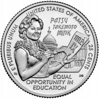 25 c Kobiety USA Patsy Takemoto Mink Quarter 2024 P nr 12