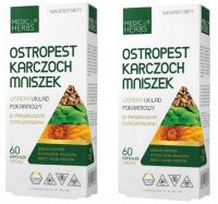 2X OSTROPEST KARCZOCH MNISZEK Medica Herbs SERCE Trawienie Wsparcie wątroby