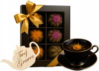 Herbata Kwitnąca BOMBONIERKA zestaw herbat kwitnących PREZENT na Święta