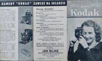 1936 KAMERY 1936 Kodak – Jan Bujak Lwów – cennik