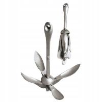 ГАЛЬВАНИЗИРОВАННЫЙ СТАЛЬНОЙ СКЛАДНОЙ ЯКОРЬ 10КГ ДЛЯ ШЛЮПКИ ЯХТЫ ШЛЮПКИ ШЛЮПКИ