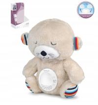 MIŚ PLUSZOWY RUCHOMA GŁOWA SZUMIŚ ŚWIECĄCY MUZYKA LAMPKA PROJEKTOR FUNMUCH