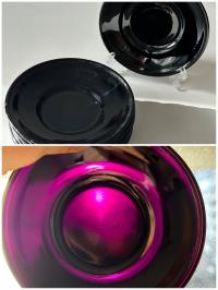 talerzyki fiolet jak czarny zestaw 6szt i46