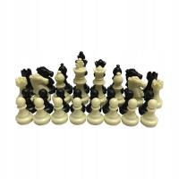 32 Medieval Plastic Chess Pieces Set King Height 49mm Chess Game Standard
